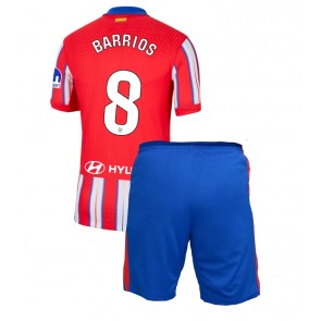 Atletico Madrid Pablo Barrios #8 Dětské Domácí dres komplet 2024-25 Krátký Rukáv (+ trenýrky)